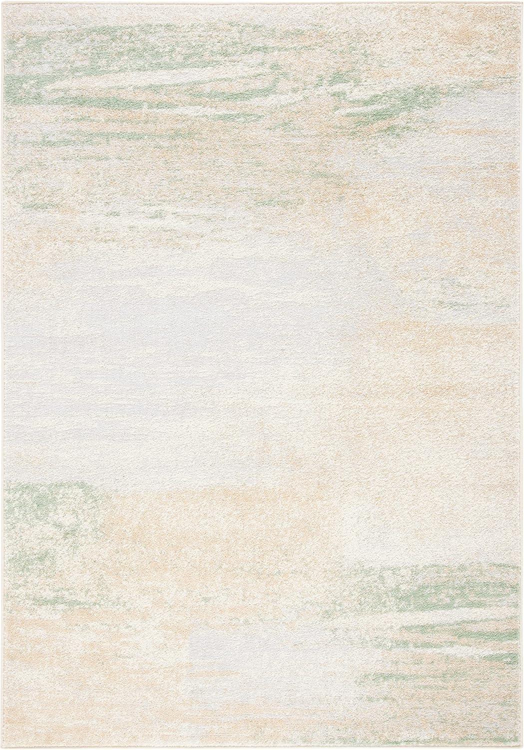 image:imageSAFAVIEH Area Rug 8x10 Adirondack Collection Large Silver amp Black Modern Abstract Design NonShedding amp Easy Cleaning Ideal for Living Room Bedroom Office Dining Space ADR112AIvoryGold