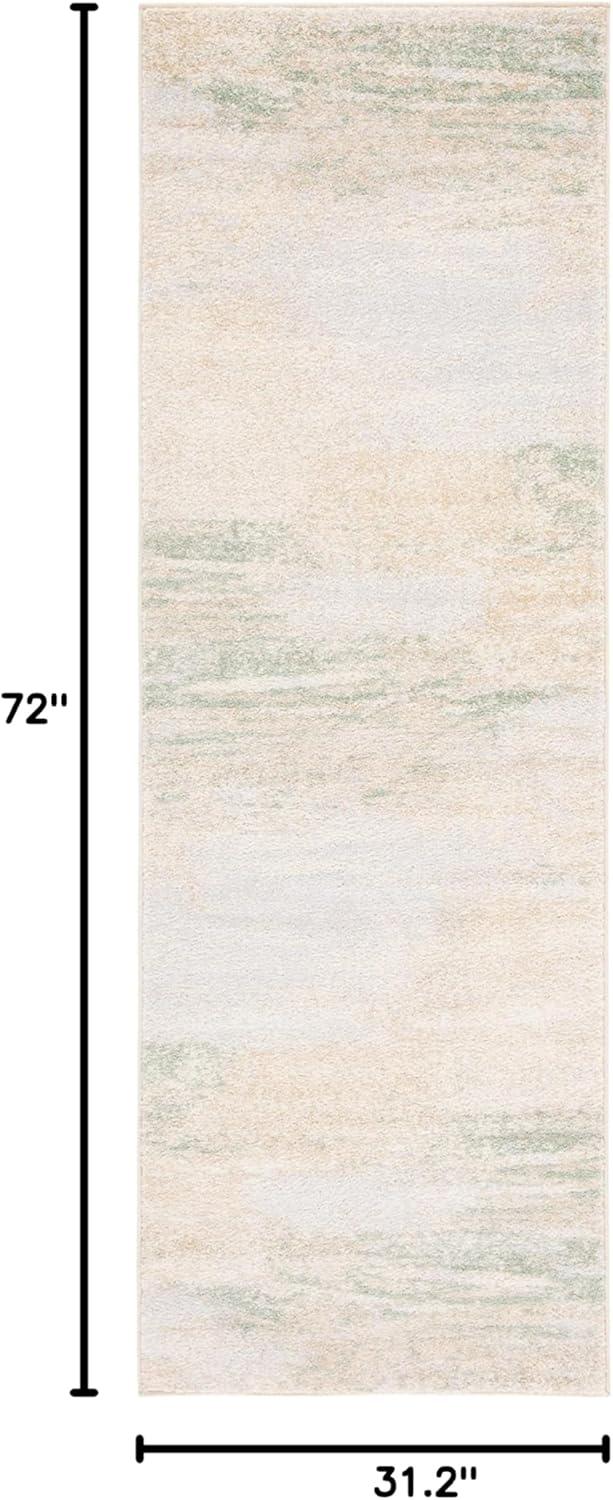 image:imageSAFAVIEH Area Rug 8x10 Adirondack Collection Large Silver amp Black Modern Abstract Design NonShedding amp Easy Cleaning Ideal for Living Room Bedroom Office Dining Space ADR112AIvoryGold