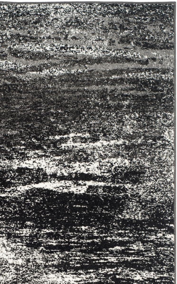 image:imageSAFAVIEH Area Rug 8x10 Adirondack Collection Large Silver amp Black Modern Abstract Design NonShedding amp Easy Cleaning Ideal for Living Room Bedroom Office Dining Space ADR112ASilverBlack