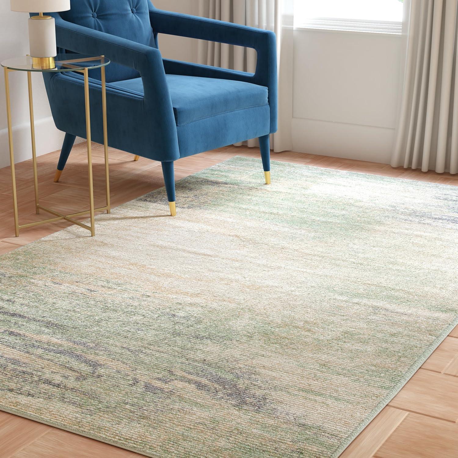 image:imageSAFAVIEH Area Rug 8x10 Adirondack Collection Large Silver amp Black Modern Abstract Design NonShedding amp Easy Cleaning Ideal for Living Room Bedroom Office Dining Space ADR112AIvorySage