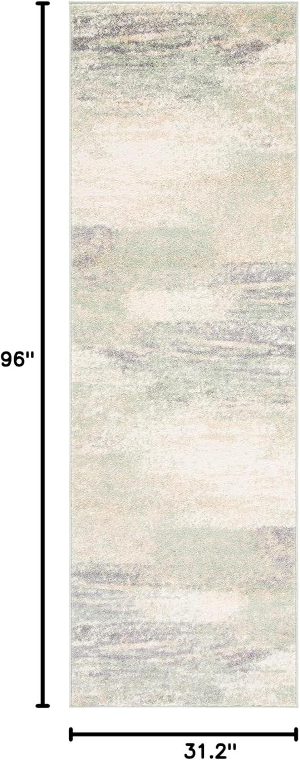 image:imageSAFAVIEH Area Rug 8x10 Adirondack Collection Large Silver amp Black Modern Abstract Design NonShedding amp Easy Cleaning Ideal for Living Room Bedroom Office Dining Space ADR112AIvorySage