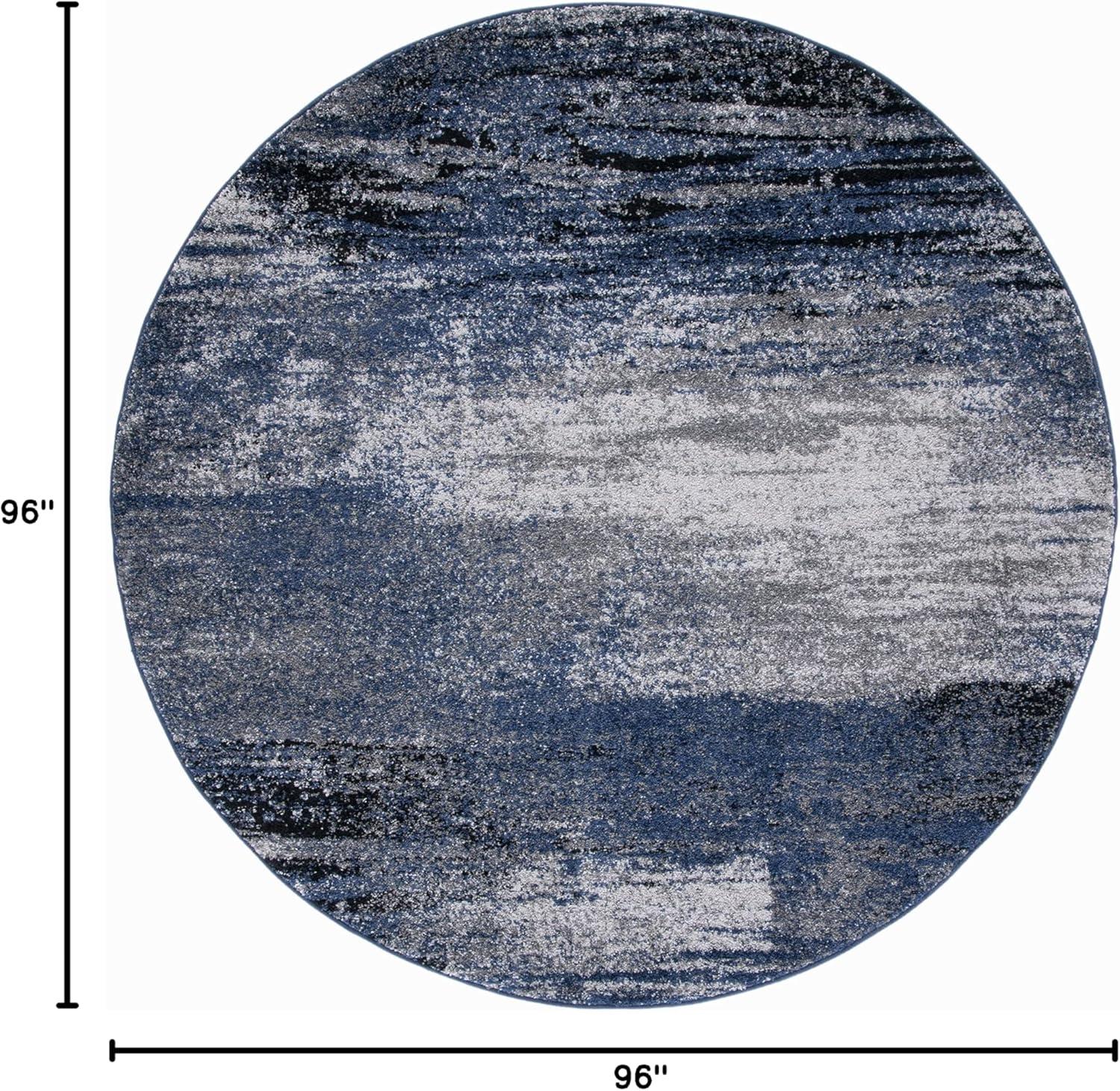 image:imageSAFAVIEH Area Rug 8x10 Adirondack Collection Large Silver amp Black Modern Abstract Design NonShedding amp Easy Cleaning Ideal for Living Room Bedroom Office Dining Space ADR112AGreyBlue