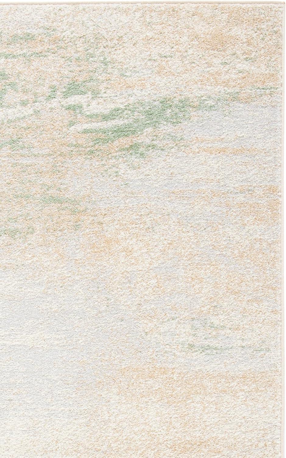 image:imageSAFAVIEH Area Rug 8x10 Adirondack Collection Large Silver amp Black Modern Abstract Design NonShedding amp Easy Cleaning Ideal for Living Room Bedroom Office Dining Space ADR112AIvoryGold