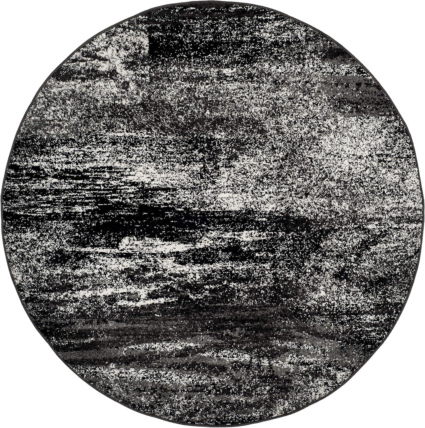 image:imageSAFAVIEH Area Rug 8x10 Adirondack Collection Large Silver amp Black Modern Abstract Design NonShedding amp Easy Cleaning Ideal for Living Room Bedroom Office Dining Space ADR112ASilverBlack