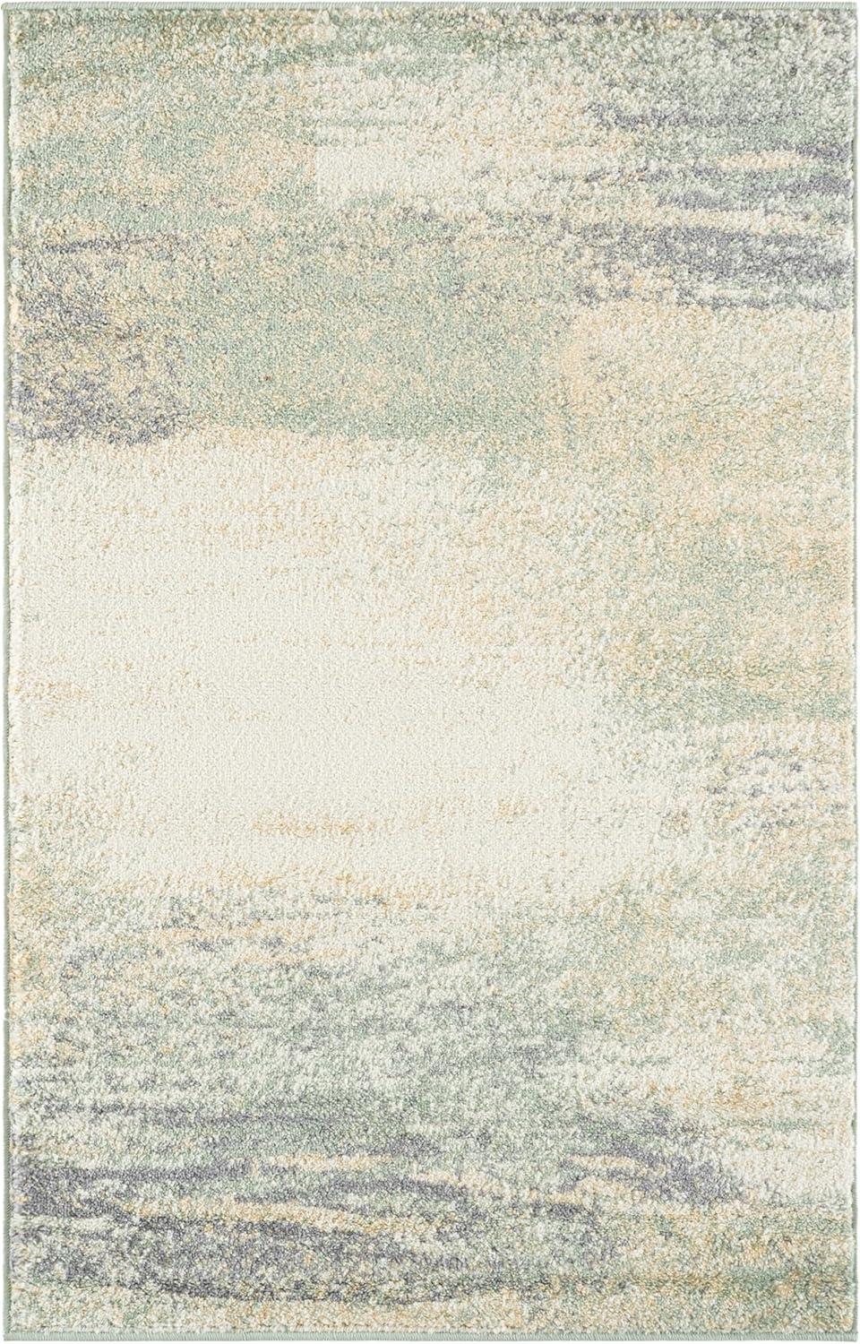 image:imageSAFAVIEH Area Rug 8x10 Adirondack Collection Large Silver amp Black Modern Abstract Design NonShedding amp Easy Cleaning Ideal for Living Room Bedroom Office Dining Space ADR112AIvorySage