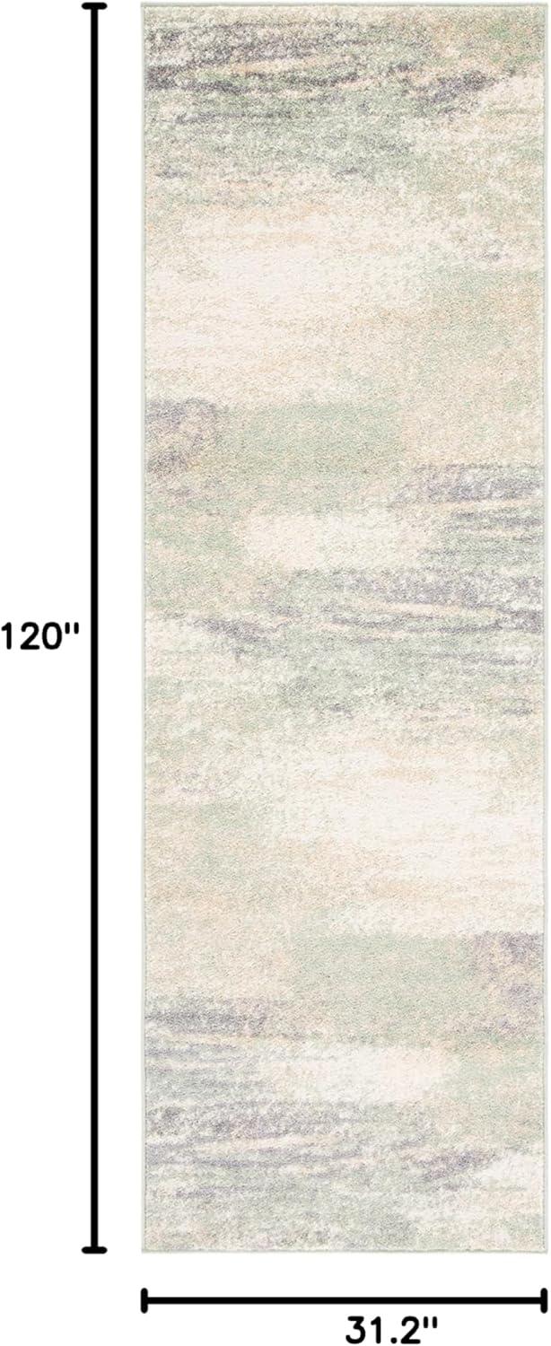 image:imageSAFAVIEH Area Rug 8x10 Adirondack Collection Large Silver amp Black Modern Abstract Design NonShedding amp Easy Cleaning Ideal for Living Room Bedroom Office Dining Space ADR112AIvorySage