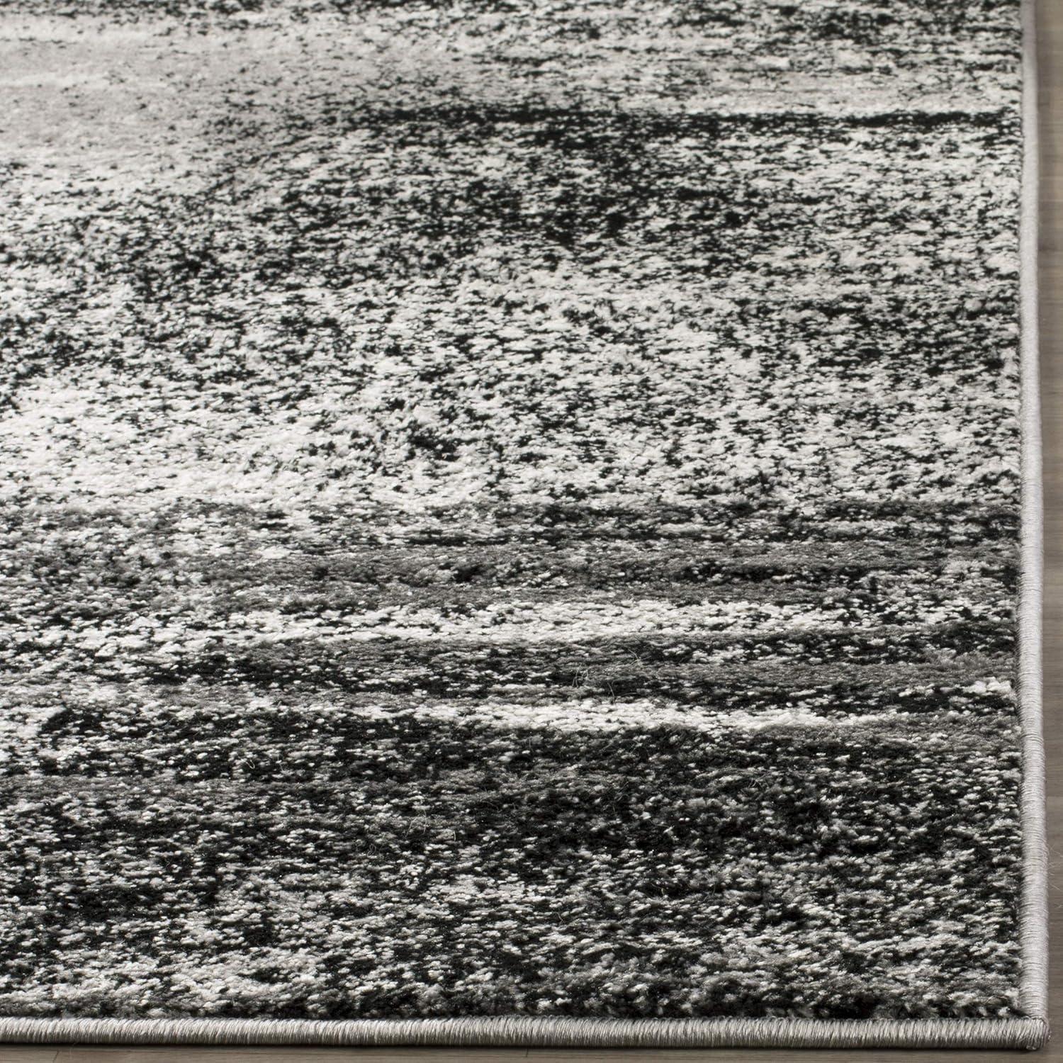 image:imageSAFAVIEH Area Rug 8x10 Adirondack Collection Large Silver amp Black Modern Abstract Design NonShedding amp Easy Cleaning Ideal for Living Room Bedroom Office Dining Space ADR112ASilverMulti