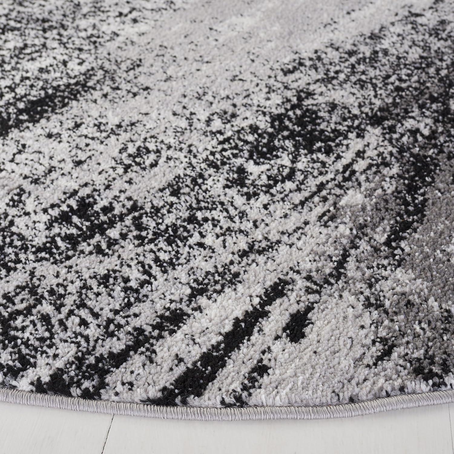 image:imageSAFAVIEH Area Rug 8x10 Adirondack Collection Large Silver amp Black Modern Abstract Design NonShedding amp Easy Cleaning Ideal for Living Room Bedroom Office Dining Space ADR112ASilverMulti