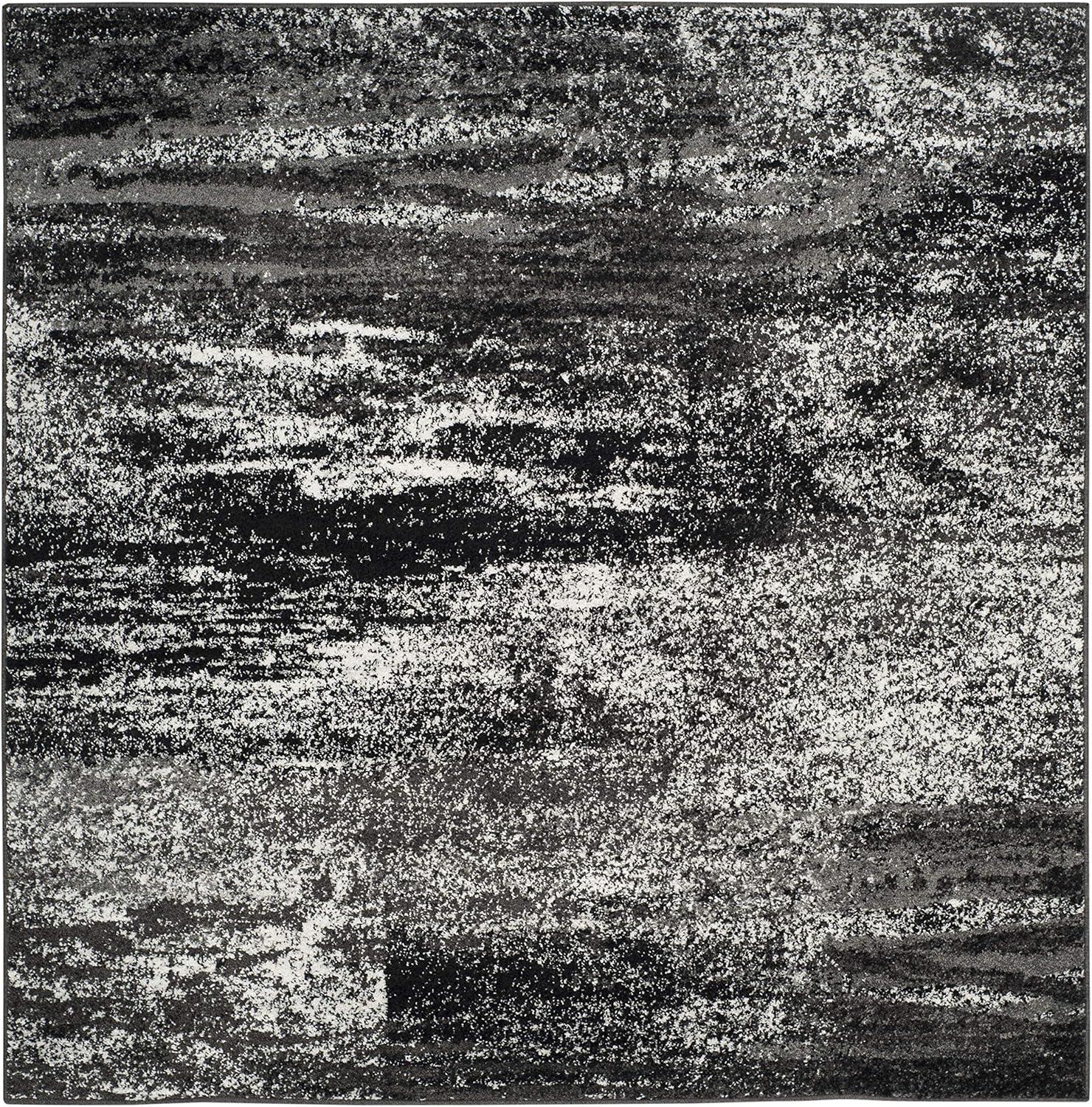 image:imageSAFAVIEH Area Rug 8x10 Adirondack Collection Large Silver amp Black Modern Abstract Design NonShedding amp Easy Cleaning Ideal for Living Room Bedroom Office Dining Space ADR112ASilverBlack