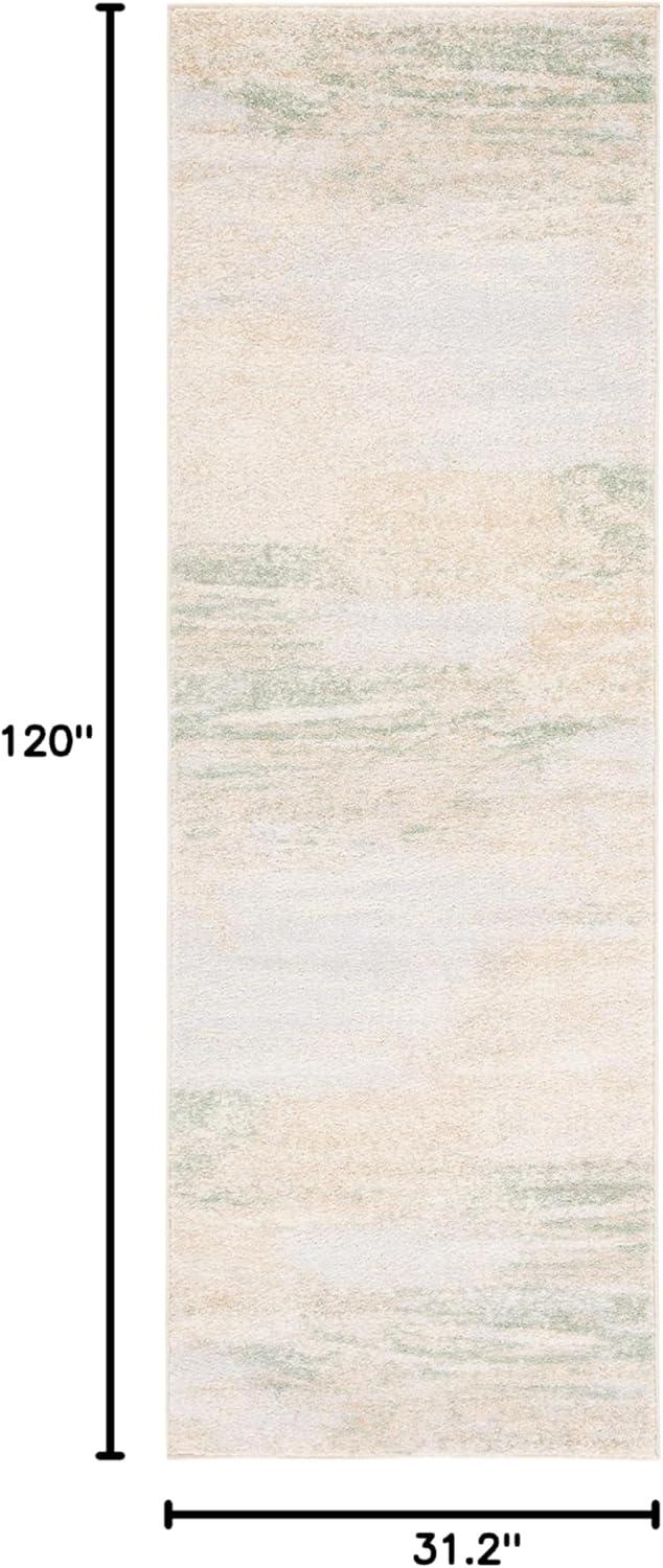 image:imageSAFAVIEH Area Rug 8x10 Adirondack Collection Large Silver amp Black Modern Abstract Design NonShedding amp Easy Cleaning Ideal for Living Room Bedroom Office Dining Space ADR112AIvoryGold