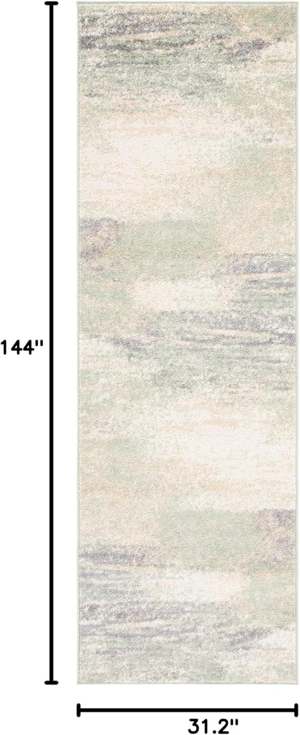 image:imageSAFAVIEH Area Rug 8x10 Adirondack Collection Large Silver amp Black Modern Abstract Design NonShedding amp Easy Cleaning Ideal for Living Room Bedroom Office Dining Space ADR112AIvorySage