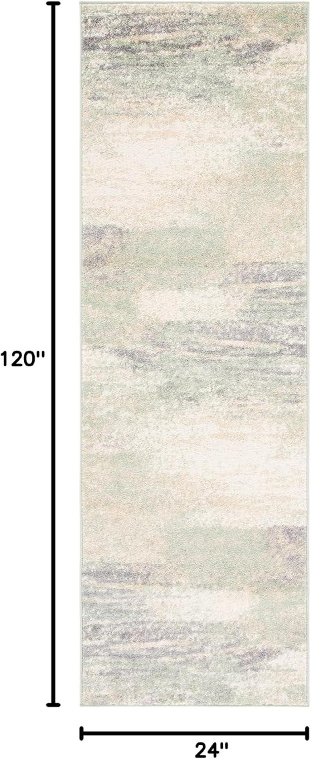 image:imageSAFAVIEH Area Rug 8x10 Adirondack Collection Large Silver amp Black Modern Abstract Design NonShedding amp Easy Cleaning Ideal for Living Room Bedroom Office Dining Space ADR112AIvorySage