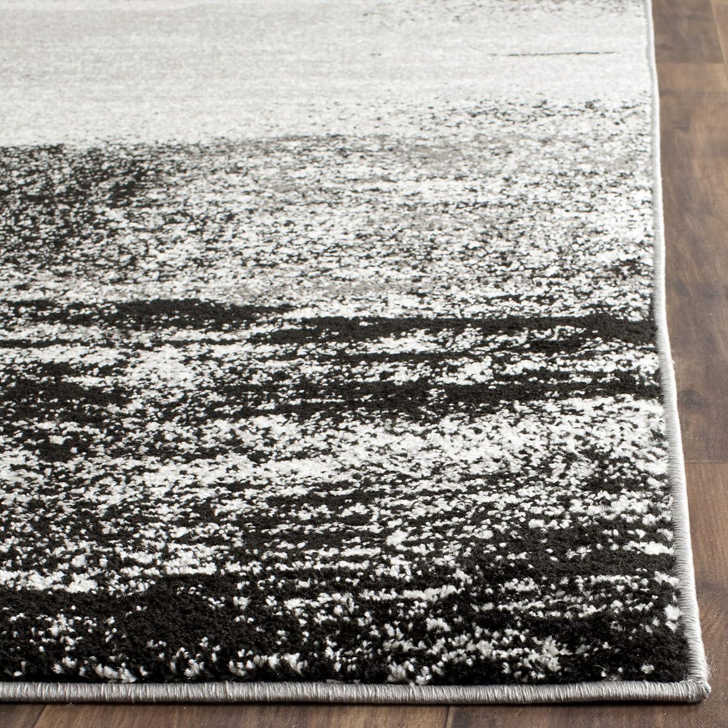 image:imageSAFAVIEH Area Rug 8x10 Adirondack Collection Large Silver amp Black Modern Abstract Design NonShedding amp Easy Cleaning Ideal for Living Room Bedroom Office Dining Space ADR112ASilverMulti