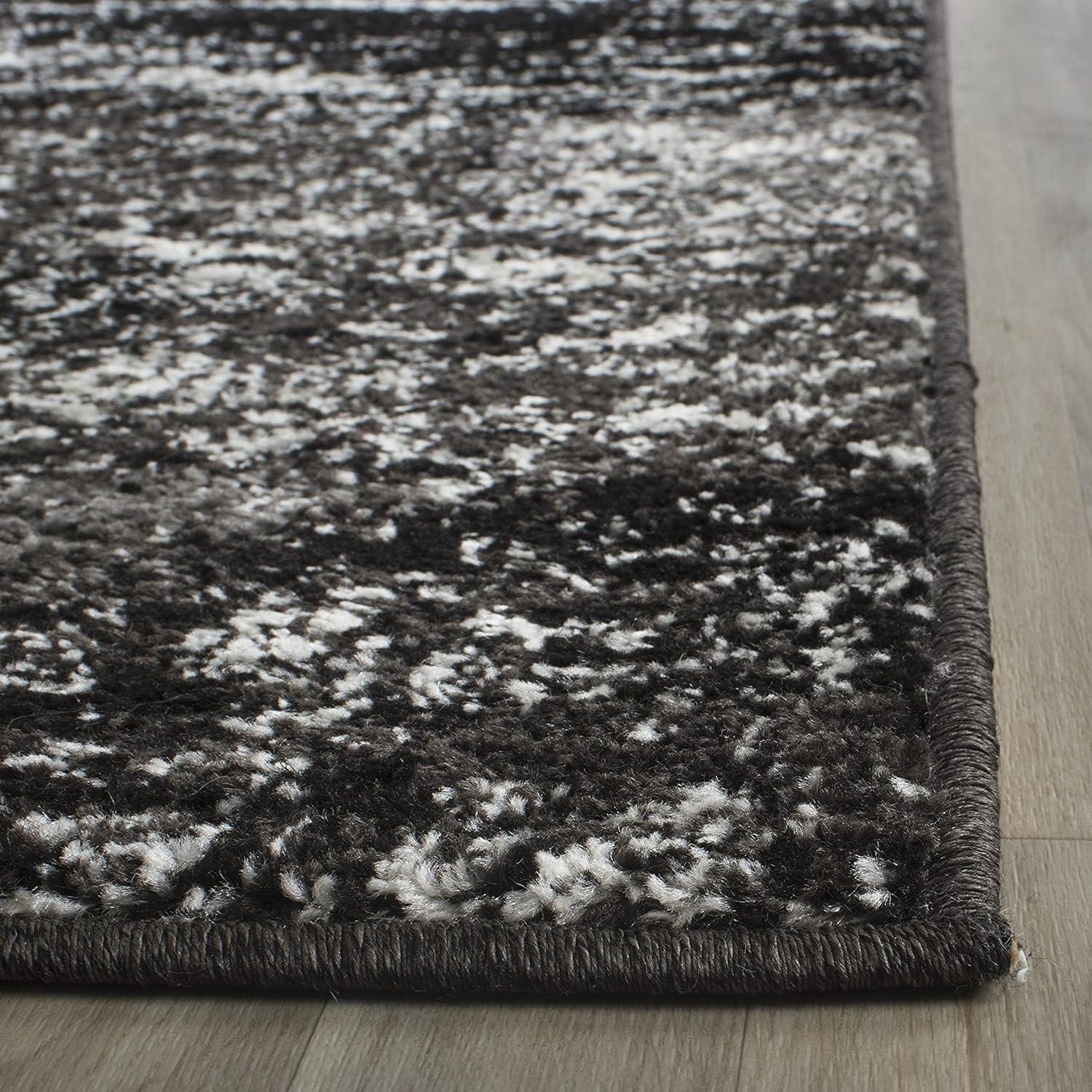 image:imageSAFAVIEH Area Rug 8x10 Adirondack Collection Large Silver amp Black Modern Abstract Design NonShedding amp Easy Cleaning Ideal for Living Room Bedroom Office Dining Space ADR112ASilverBlack