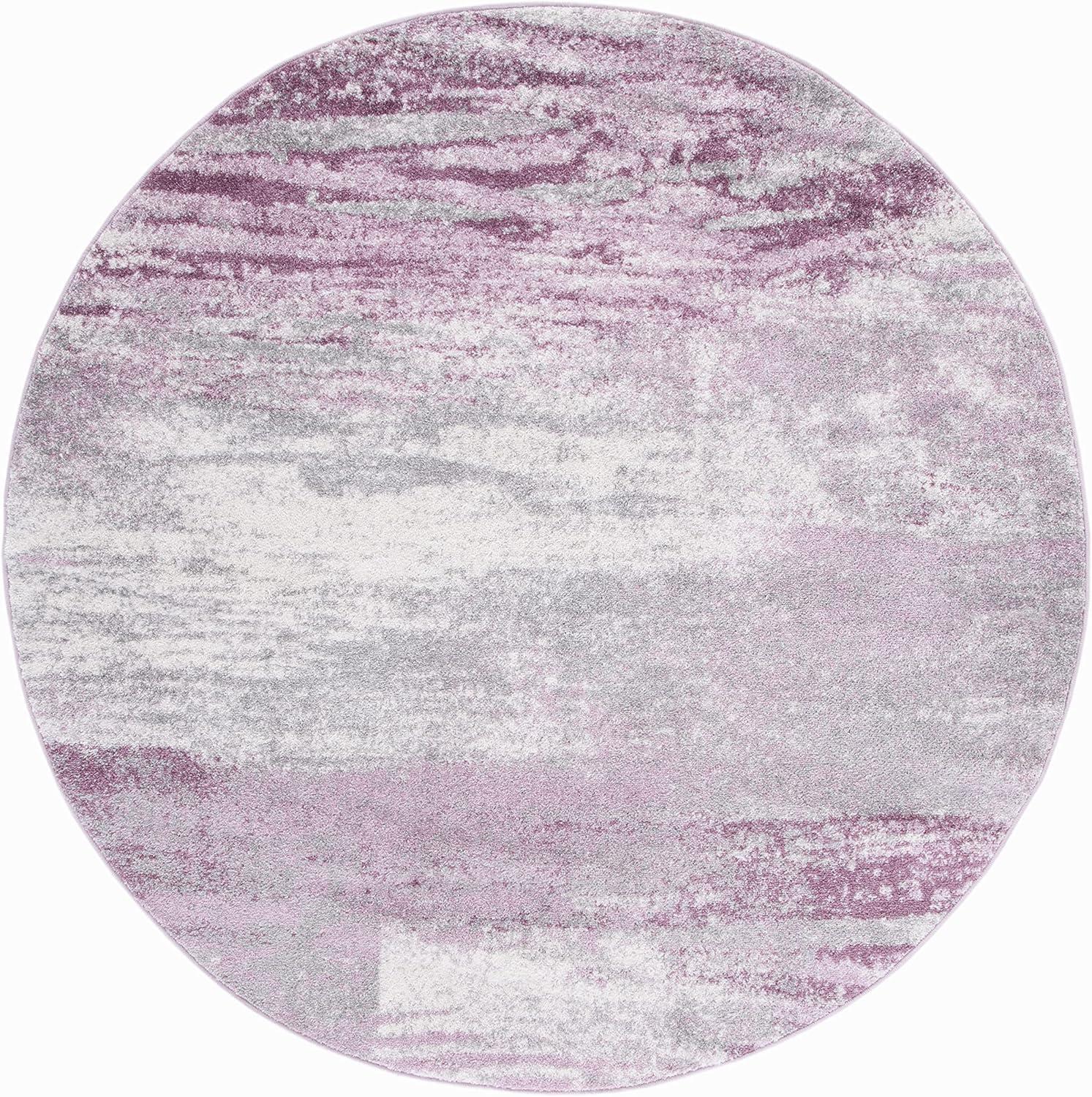 image:imageSAFAVIEH Area Rug 8x10 Adirondack Collection Large Silver amp Black Modern Abstract Design NonShedding amp Easy Cleaning Ideal for Living Room Bedroom Office Dining Space ADR112AGreyPurple