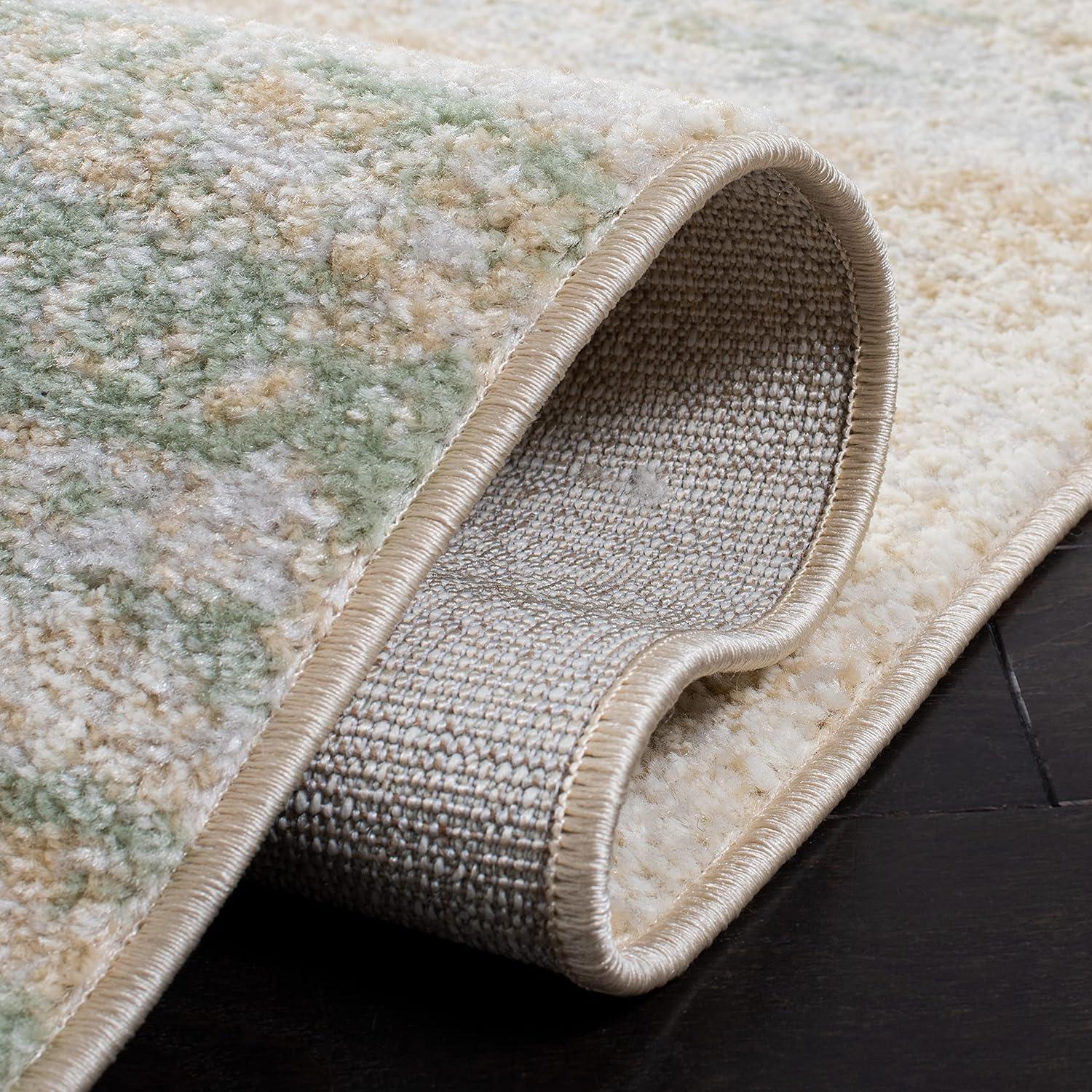 image:imageSAFAVIEH Area Rug 8x10 Adirondack Collection Large Silver amp Black Modern Abstract Design NonShedding amp Easy Cleaning Ideal for Living Room Bedroom Office Dining Space ADR112AIvoryGold