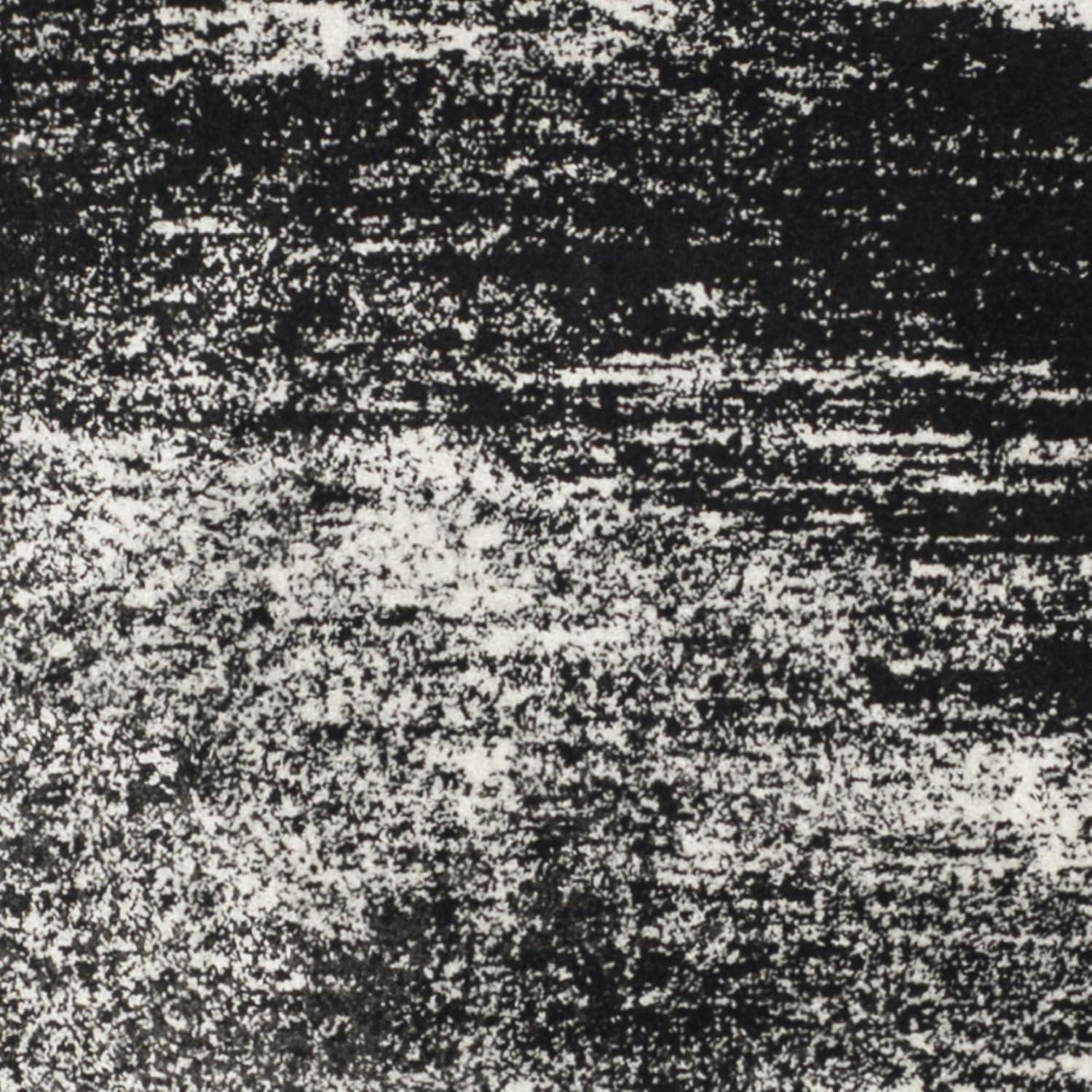 image:imageSAFAVIEH Area Rug 8x10 Adirondack Collection Large Silver amp Black Modern Abstract Design NonShedding amp Easy Cleaning Ideal for Living Room Bedroom Office Dining Space ADR112ASilverBlack