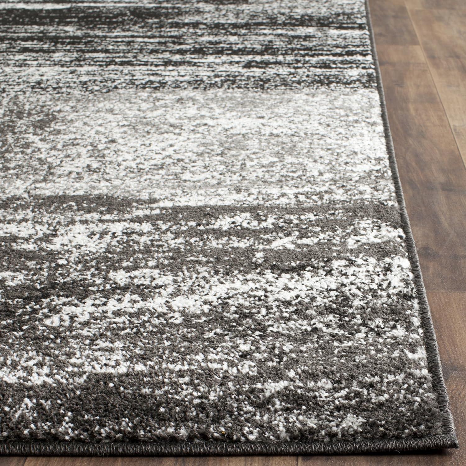 image:imageSAFAVIEH Area Rug 8x10 Adirondack Collection Large Silver amp Black Modern Abstract Design NonShedding amp Easy Cleaning Ideal for Living Room Bedroom Office Dining Space ADR112ASilverBlack