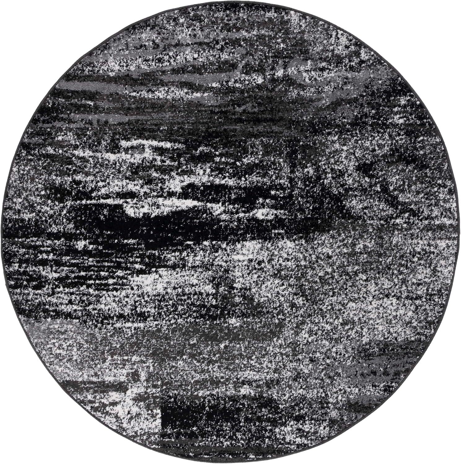 image:imageSAFAVIEH Area Rug 8x10 Adirondack Collection Large Silver amp Black Modern Abstract Design NonShedding amp Easy Cleaning Ideal for Living Room Bedroom Office Dining Space ADR112ASilverBlack