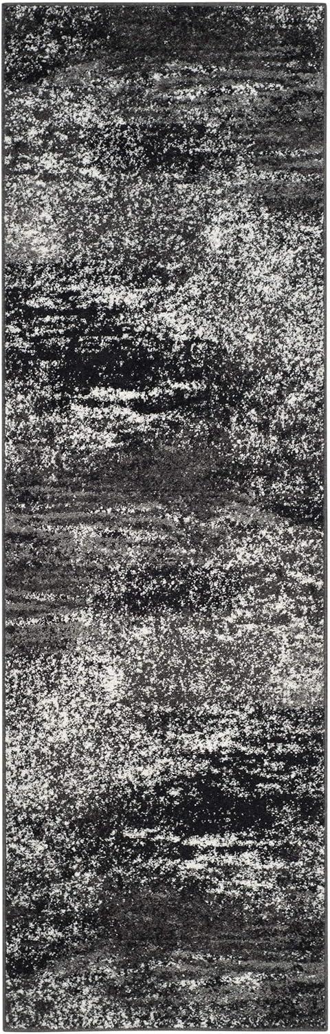 image:imageSAFAVIEH Area Rug 8x10 Adirondack Collection Large Silver amp Black Modern Abstract Design NonShedding amp Easy Cleaning Ideal for Living Room Bedroom Office Dining Space ADR112ASilverBlack