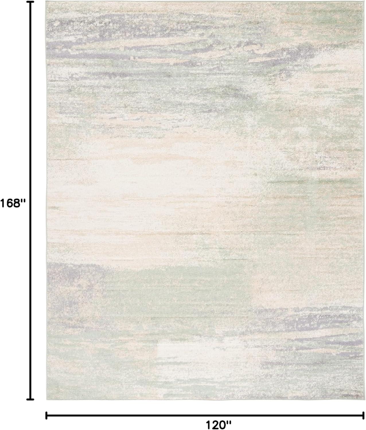 image:imageSAFAVIEH Area Rug 8x10 Adirondack Collection Large Silver amp Black Modern Abstract Design NonShedding amp Easy Cleaning Ideal for Living Room Bedroom Office Dining Space ADR112AIvorySage