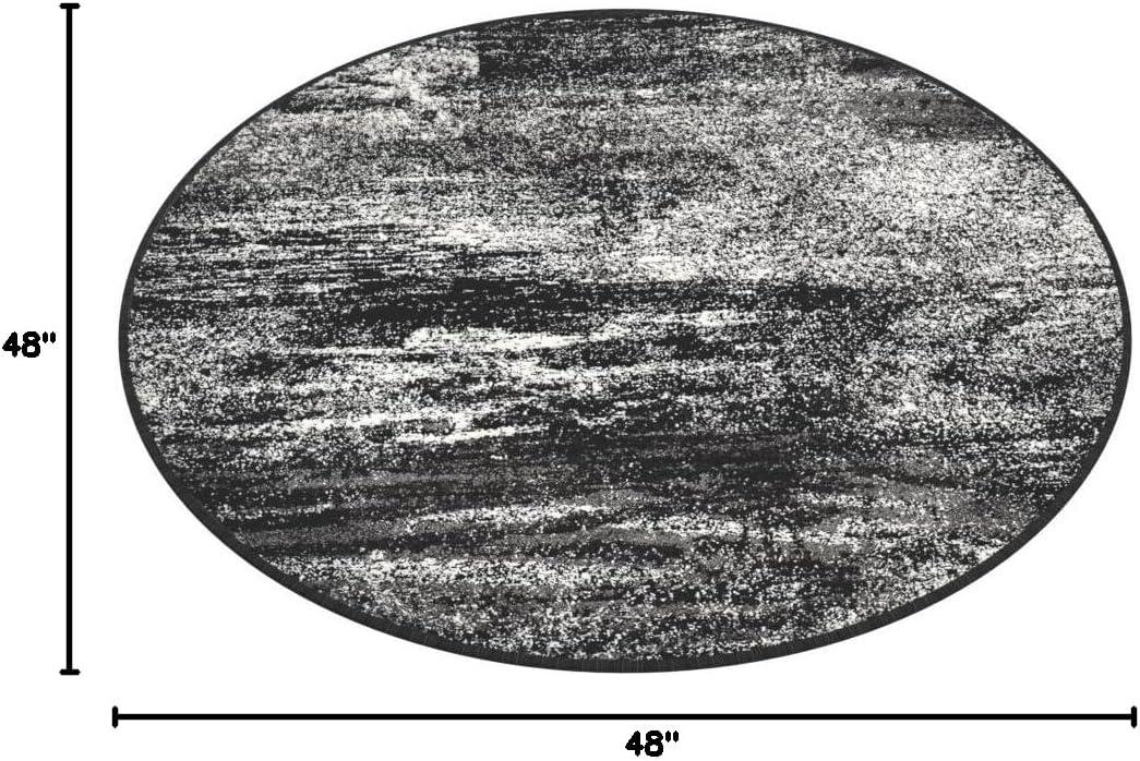 image:imageSAFAVIEH Area Rug 8x10 Adirondack Collection Large Silver amp Black Modern Abstract Design NonShedding amp Easy Cleaning Ideal for Living Room Bedroom Office Dining Space ADR112ASilverBlack