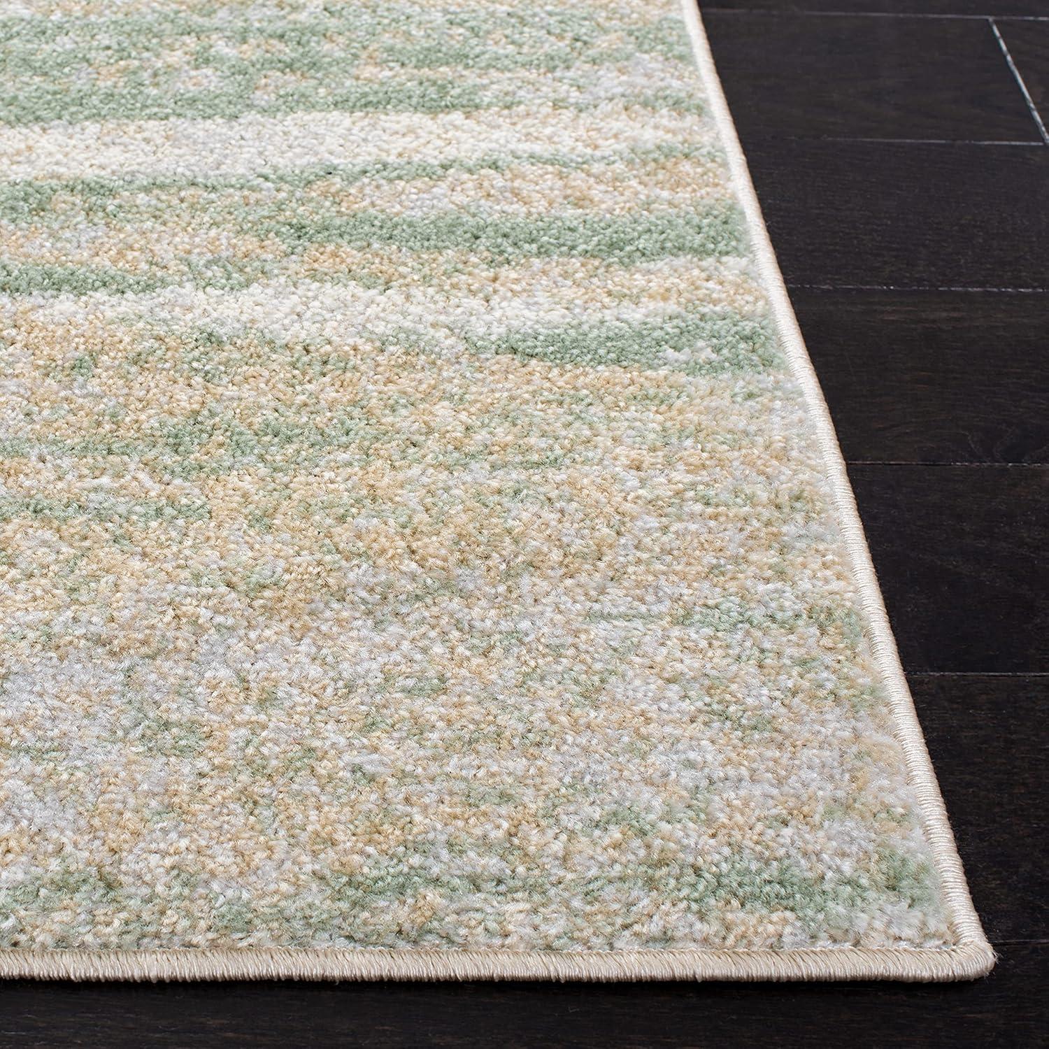 image:imageSAFAVIEH Area Rug 8x10 Adirondack Collection Large Silver amp Black Modern Abstract Design NonShedding amp Easy Cleaning Ideal for Living Room Bedroom Office Dining Space ADR112AIvoryGold