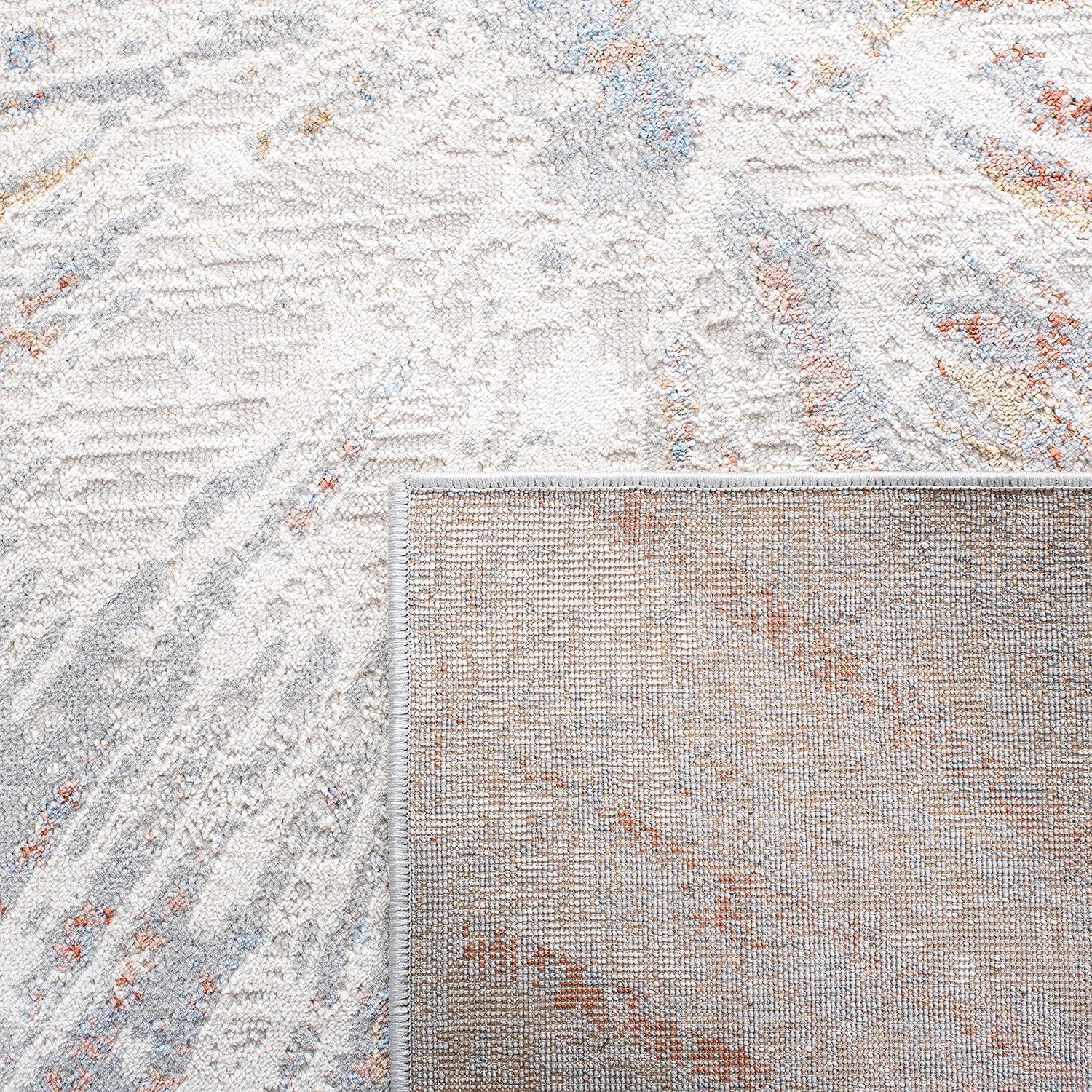 image:imageSAFAVIEH Area Rug 8x10 Amelia Collection Large Grey amp Blue Modern Design NonShedding amp Easy Cleaning Ideal for Living Room Bedroom Office Dining Space ALA449FGreyRust