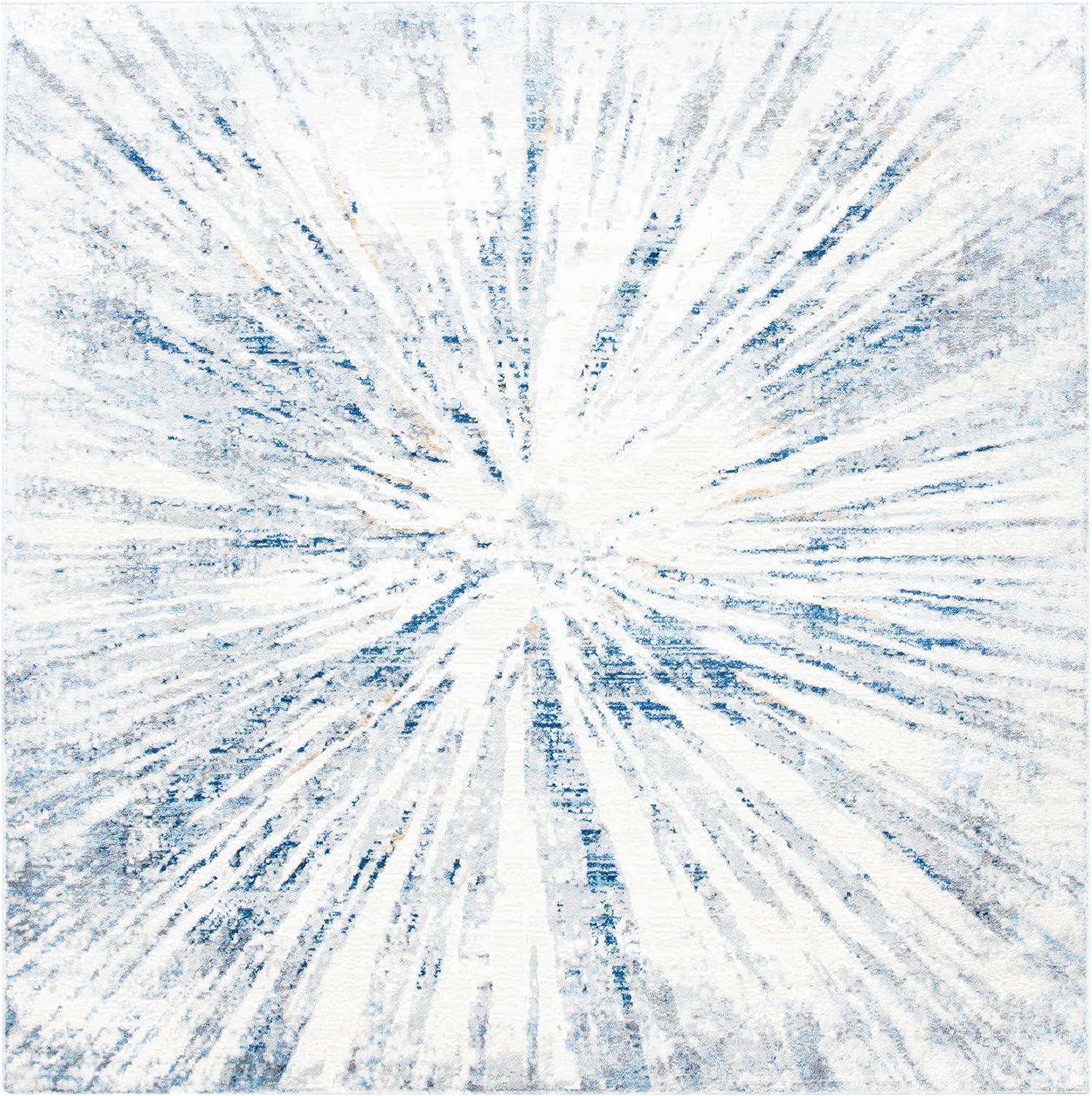 image:imageSAFAVIEH Area Rug 8x10 Amelia Collection Large Grey amp Blue Modern Design NonShedding amp Easy Cleaning Ideal for Living Room Bedroom Office Dining Space ALA449FGreyBlue