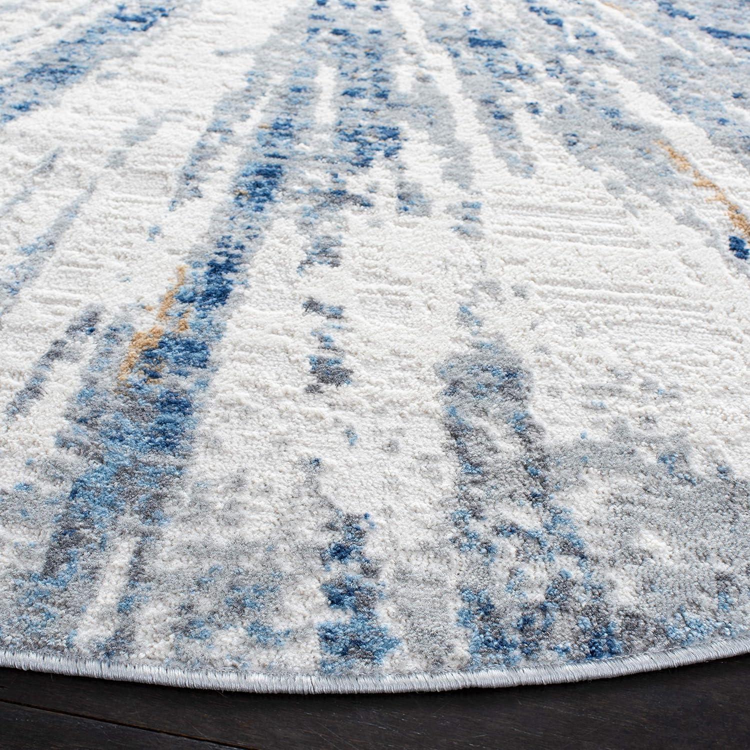 image:imageSAFAVIEH Area Rug 8x10 Amelia Collection Large Grey amp Blue Modern Design NonShedding amp Easy Cleaning Ideal for Living Room Bedroom Office Dining Space ALA449FGreyBlue