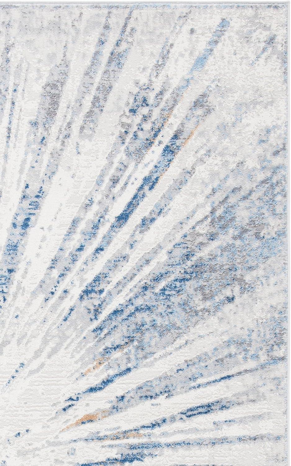 image:imageSAFAVIEH Area Rug 8x10 Amelia Collection Large Grey amp Blue Modern Design NonShedding amp Easy Cleaning Ideal for Living Room Bedroom Office Dining Space ALA449FGreyBlue