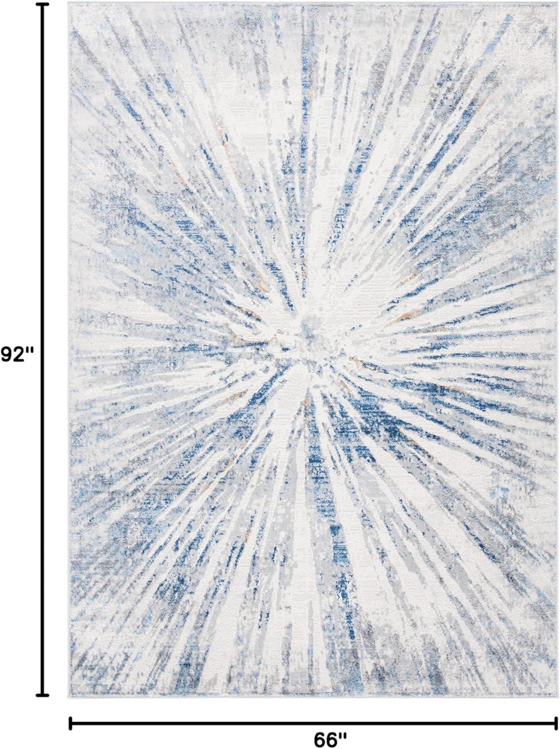 image:imageSAFAVIEH Area Rug 8x10 Amelia Collection Large Grey amp Blue Modern Design NonShedding amp Easy Cleaning Ideal for Living Room Bedroom Office Dining Space ALA449FGreyBlue