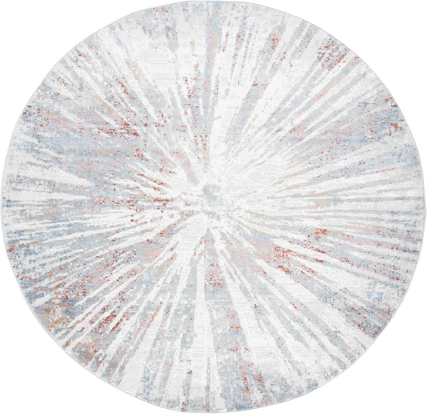 image:imageSAFAVIEH Area Rug 8x10 Amelia Collection Large Grey amp Blue Modern Design NonShedding amp Easy Cleaning Ideal for Living Room Bedroom Office Dining Space ALA449FGreyRust