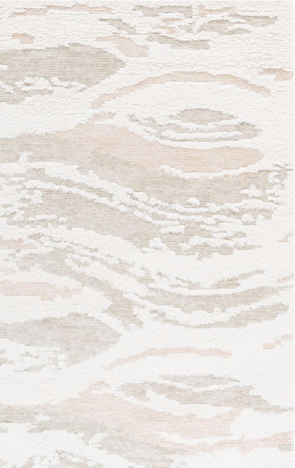 image:imageSAFAVIEH Area Rug 8x10 Casablanca Collection Large Ivory amp Sage Handmade Wool HighLow Shaggy Pile Ideal for Living Room Bedroom Dining Space CSB441AIvorySage