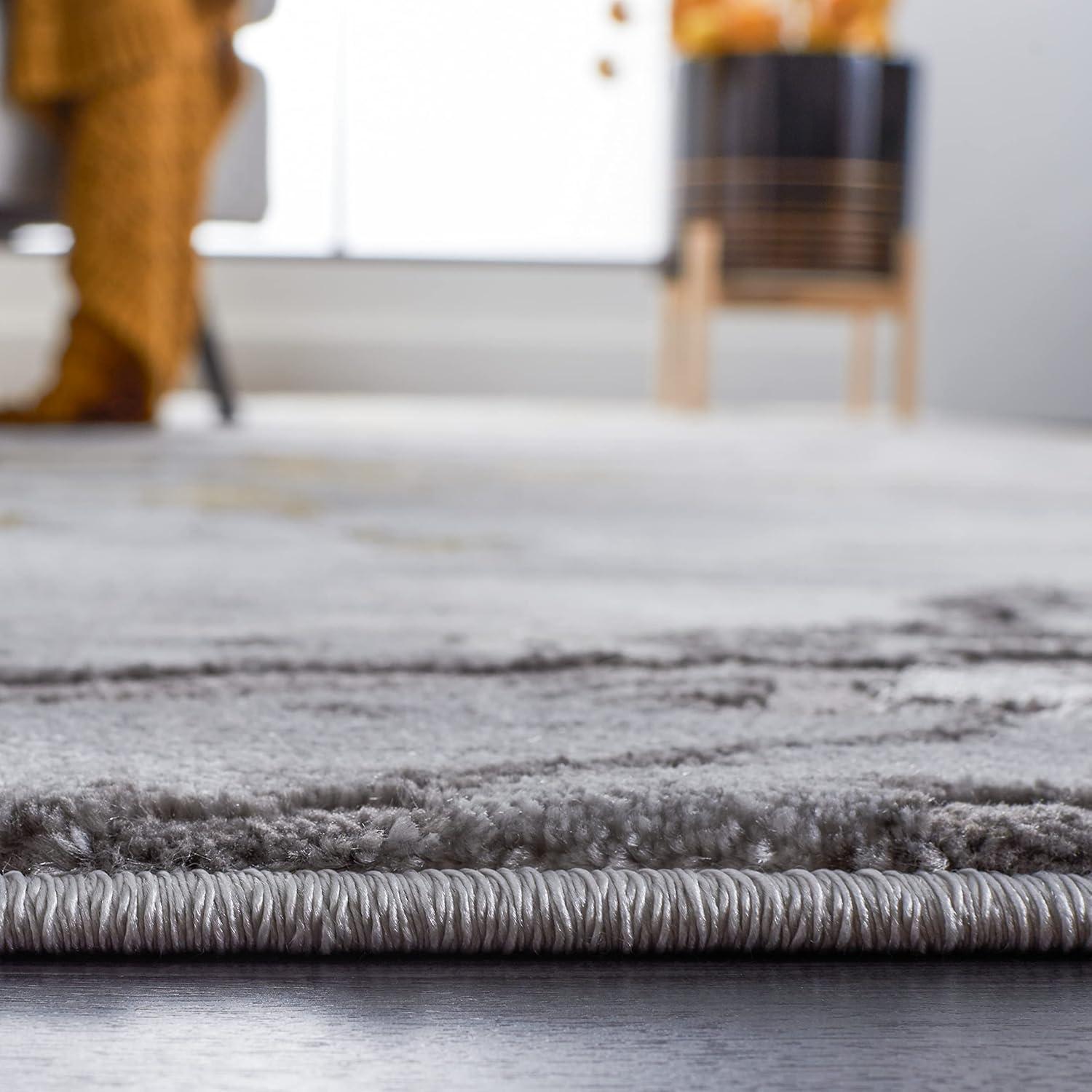 image:imageSAFAVIEH Area Rug 8x10 Craft Collection Large Grey amp Gold Modern Abstract Design NonShedding amp Easy Cleaning Ideal for Living Room Bedroom Office Dining Space CFT860FGreyGold