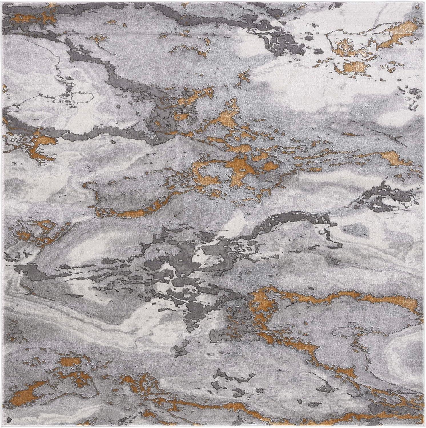 image:imageSAFAVIEH Area Rug 8x10 Craft Collection Large Grey amp Gold Modern Abstract Design NonShedding amp Easy Cleaning Ideal for Living Room Bedroom Office Dining Space CFT860FGreyGold