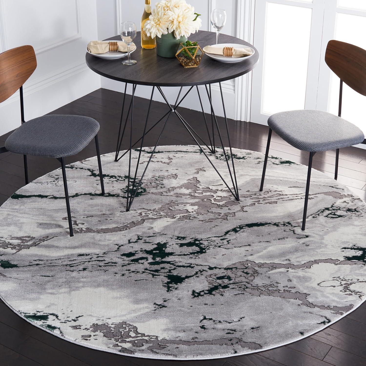 image:imageSAFAVIEH Area Rug 8x10 Craft Collection Large Grey amp Gold Modern Abstract Design NonShedding amp Easy Cleaning Ideal for Living Room Bedroom Office Dining Space CFT860FGreyGreen