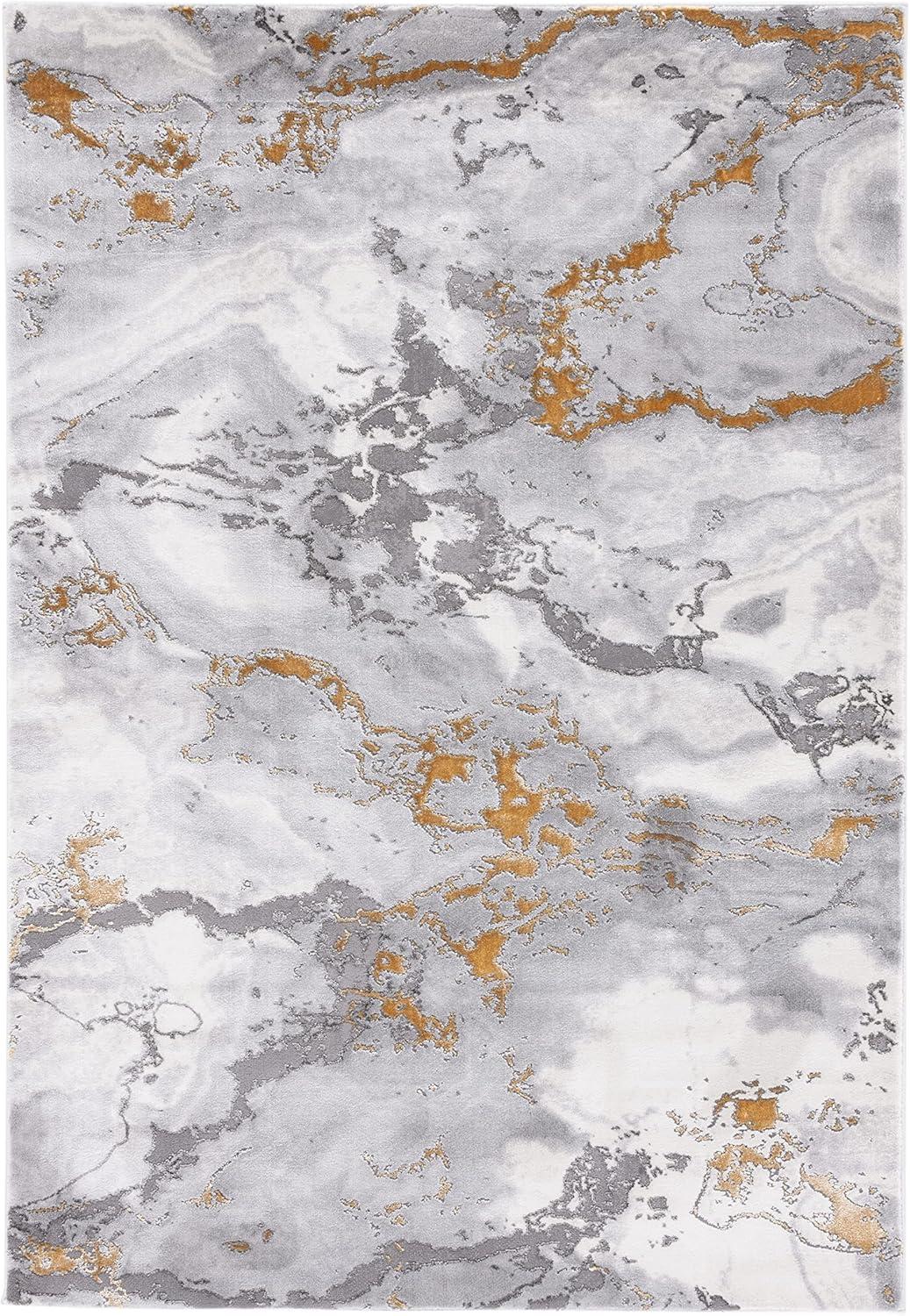 image:imageSAFAVIEH Area Rug 8x10 Craft Collection Large Grey amp Gold Modern Abstract Design NonShedding amp Easy Cleaning Ideal for Living Room Bedroom Office Dining Space CFT860FGreyGold