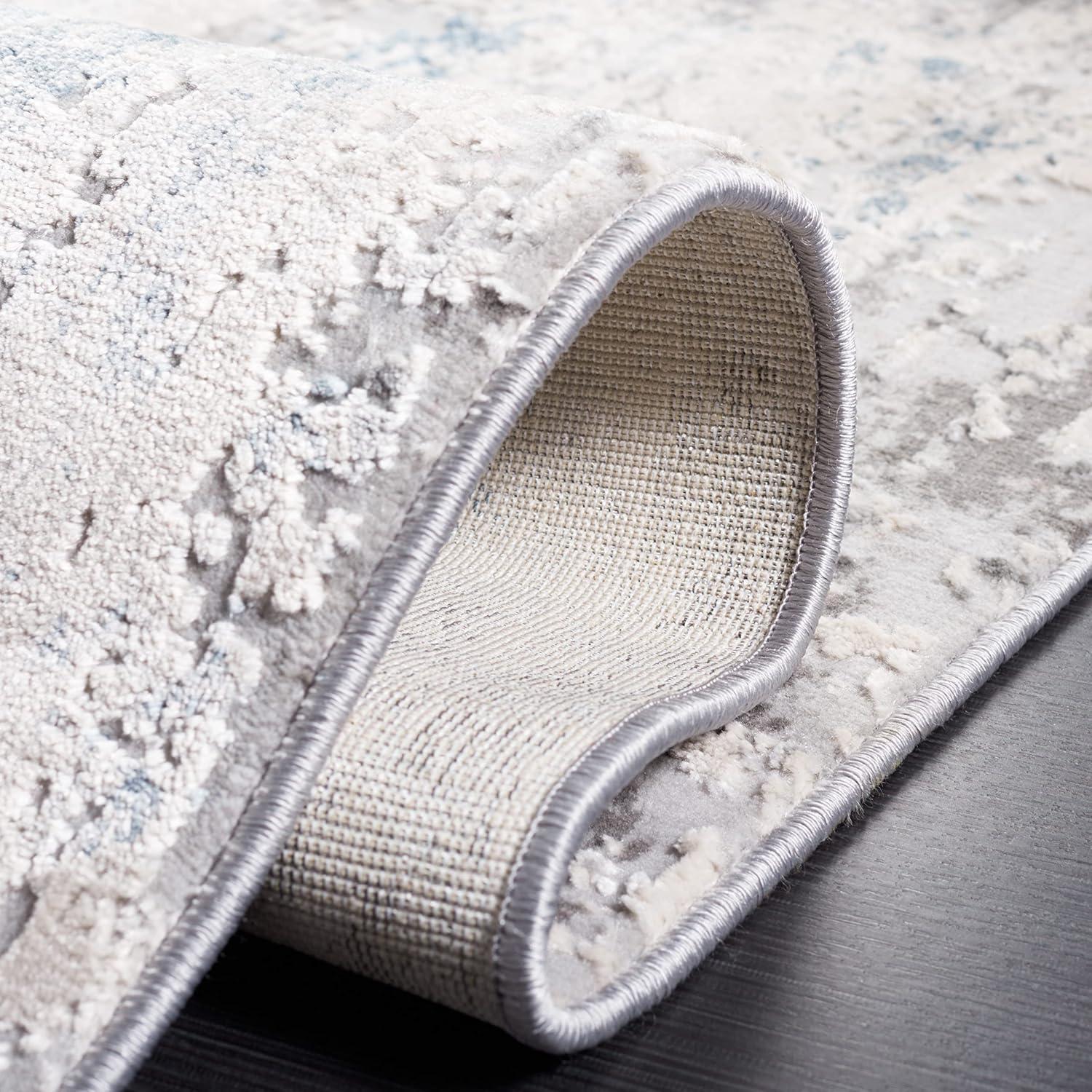 image:imageSAFAVIEH Area Rug 8x10 Invista Collection Large Grey amp Blue Modern Abstract Design NonShedding amp Easy Cleaning Ideal for Living Room Bedroom Office Dining Space INV486FGreyBlue