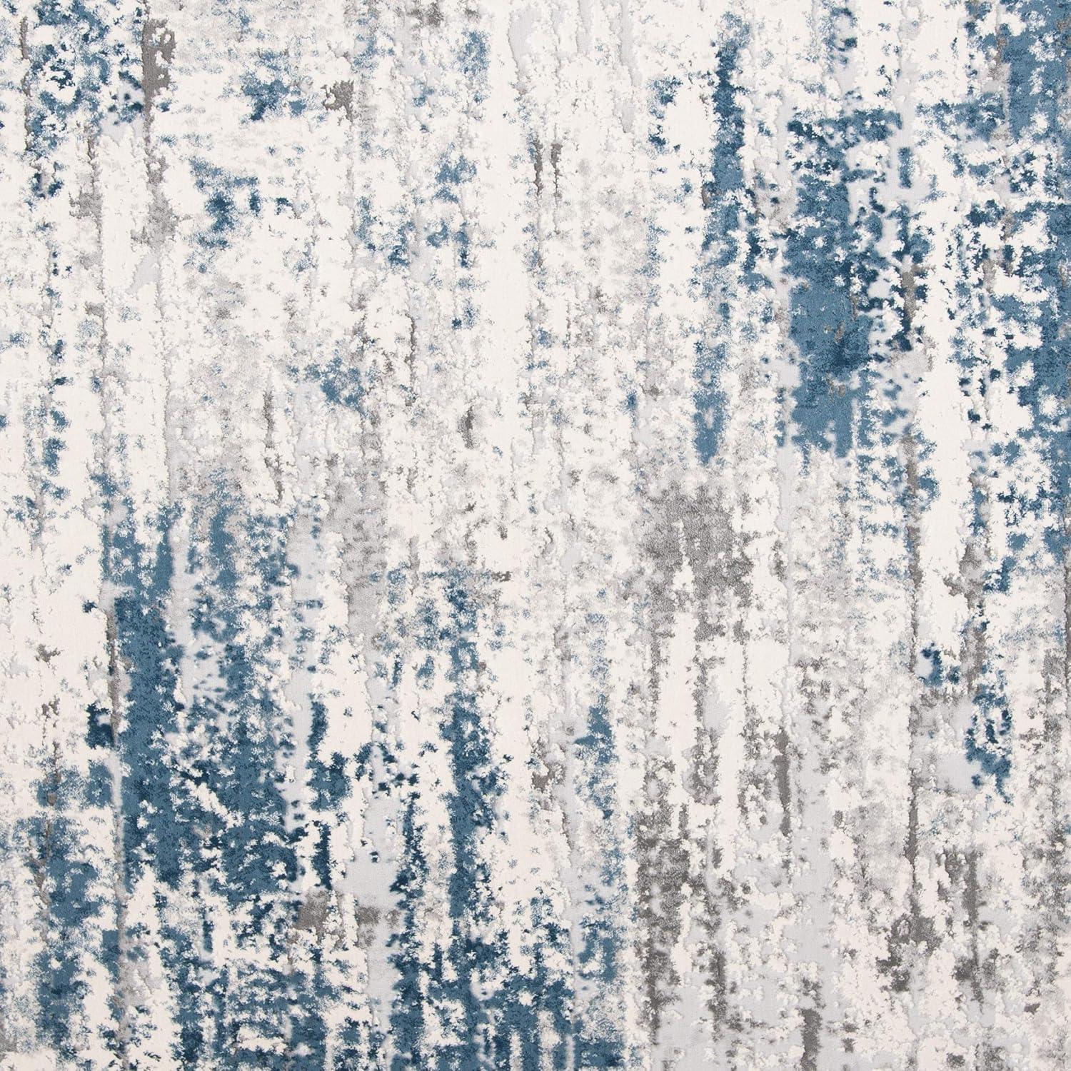 image:imageSAFAVIEH Area Rug 8x10 Invista Collection Large Grey amp Blue Modern Abstract Design NonShedding amp Easy Cleaning Ideal for Living Room Bedroom Office Dining Space INV486FGreyBlue