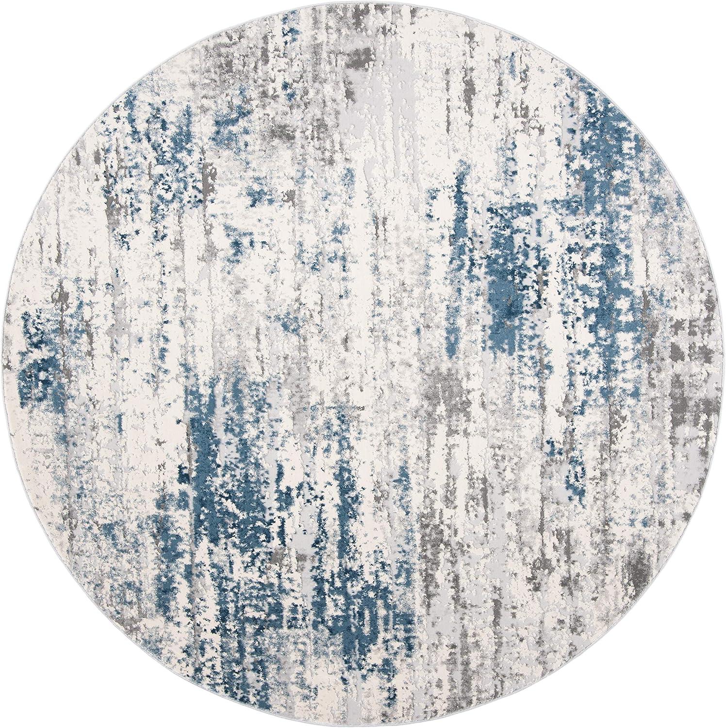 image:imageSAFAVIEH Area Rug 8x10 Invista Collection Large Grey amp Blue Modern Abstract Design NonShedding amp Easy Cleaning Ideal for Living Room Bedroom Office Dining Space INV486FGreyBlue