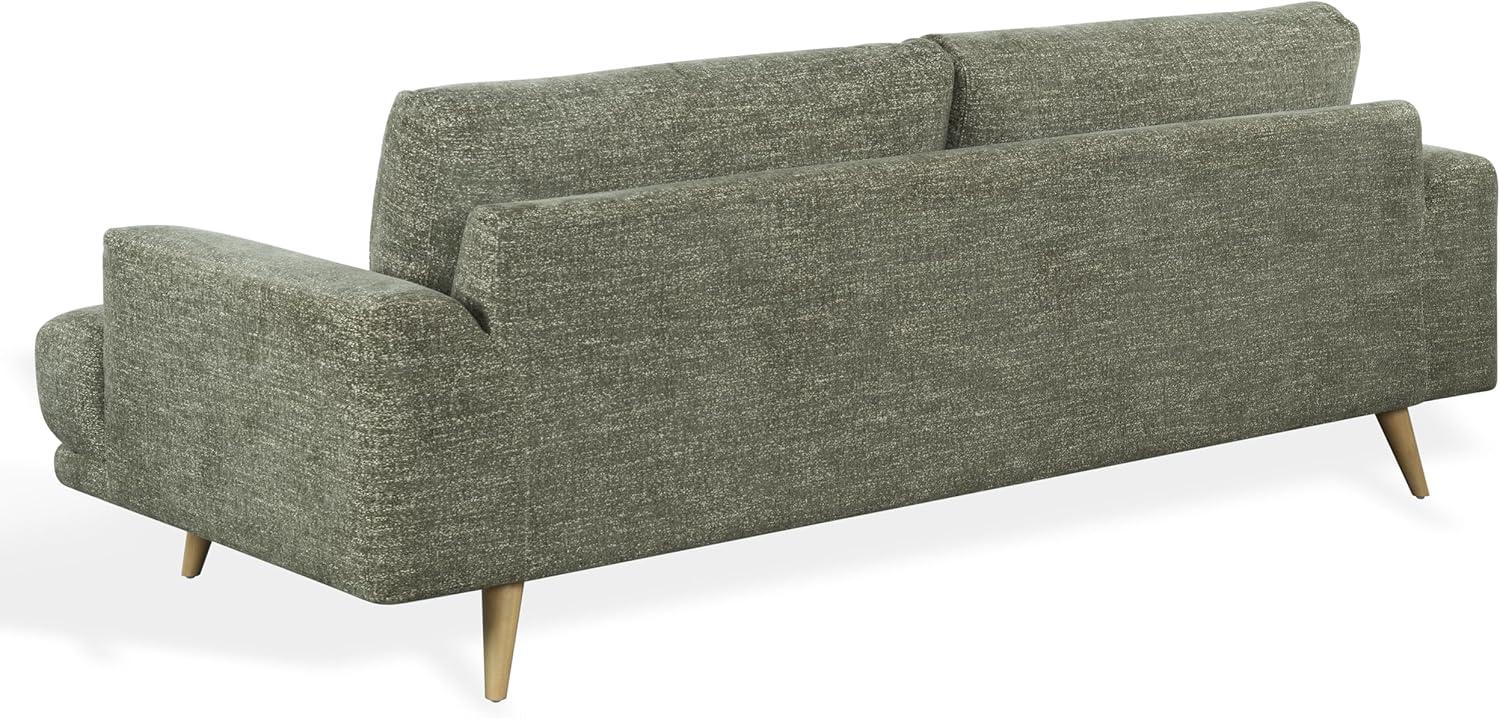 image:imageSAFAVIEH Couture Nikolai Sofa MidCentury Modern Style Taupe Chenille Upholstery Ideal for Living Room Family Room 894 W x 37 D x 346 H SFV6122AGreen
