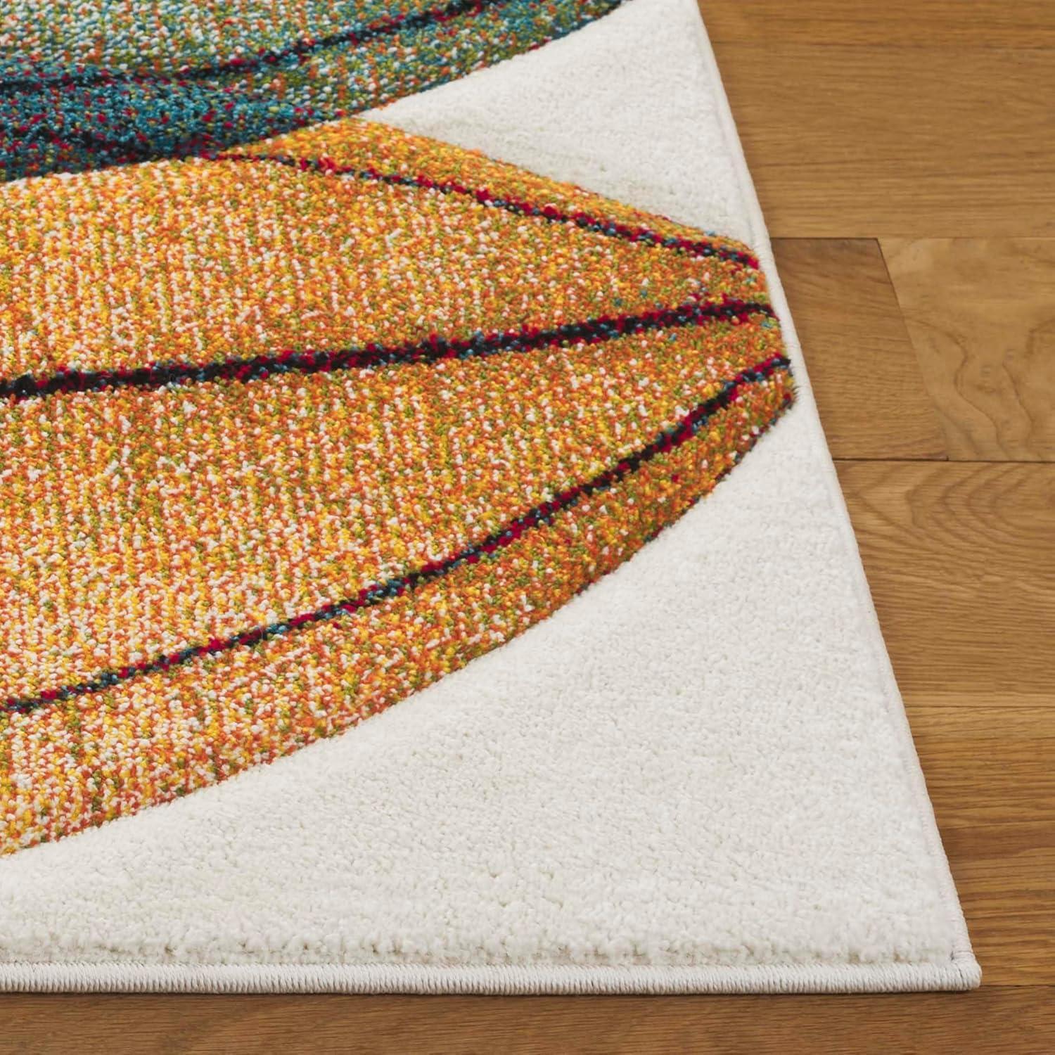 image:imageSAFAVIEH Hollywood Collection Area Rug 53 x 76 Grey amp Blue MidCentury Modern Design NonShedding amp Easy Care Ideal for High Traffic Areas in Living Room Bedroom HLW766FGreyTurquoise