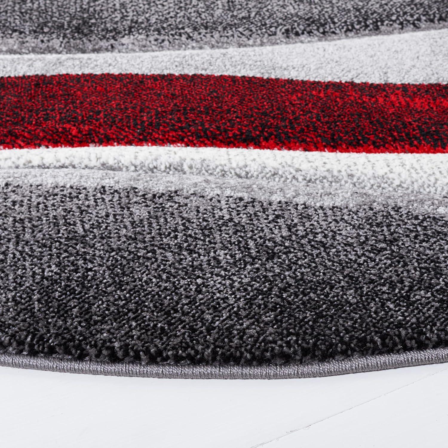 image:imageSAFAVIEH Hollywood Collection Area Rug 53 x 76 Grey amp Blue MidCentury Modern Design NonShedding amp Easy Care Ideal for High Traffic Areas in Living Room Bedroom HLW766FGreyRed