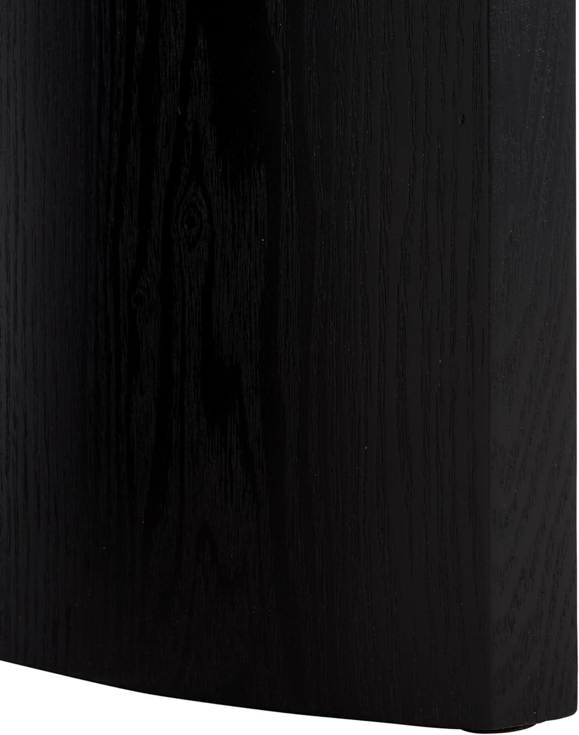 image:imageSAFAVIEH Home Collection Bara Modern End Table Black Rectangular Accent Side Table ACC2316BBlack