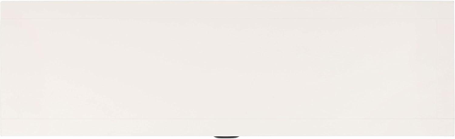 image:imageSAFAVIEH Home Collection Christa Entryway Console Table Blue Solid Wood 3Drawer Storage Sofa Table with Rattan Baskets AMH5737HVintage White