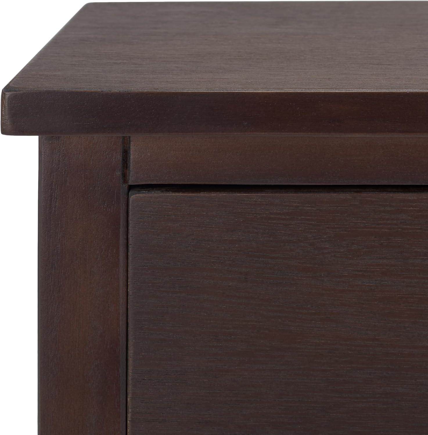 image:imageSAFAVIEH Home Collection Maxine Walnut Brown 1Drawer Accent Table Nightstand Bedside Accent Table Fully AssembledWalnut