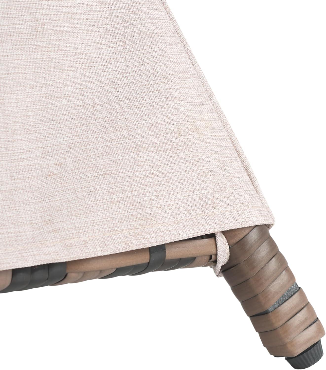 image:imageSAFAVIEH Outdoor Patio Furniture Collection Bongo Grey amp Light Grey Wicker Outdoor Daybed with Canopy Modern Pyramid Design PAT7736BGreyLight Grey