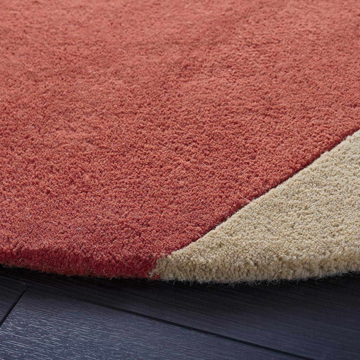 image:imageSAFAVIEH Rodeo Drive Collection Area Rug 8 Square Gold Handmade MidCentury Modern Abstract Wool Ideal for High Traffic Areas in Living Room Bedroom RD863AGold