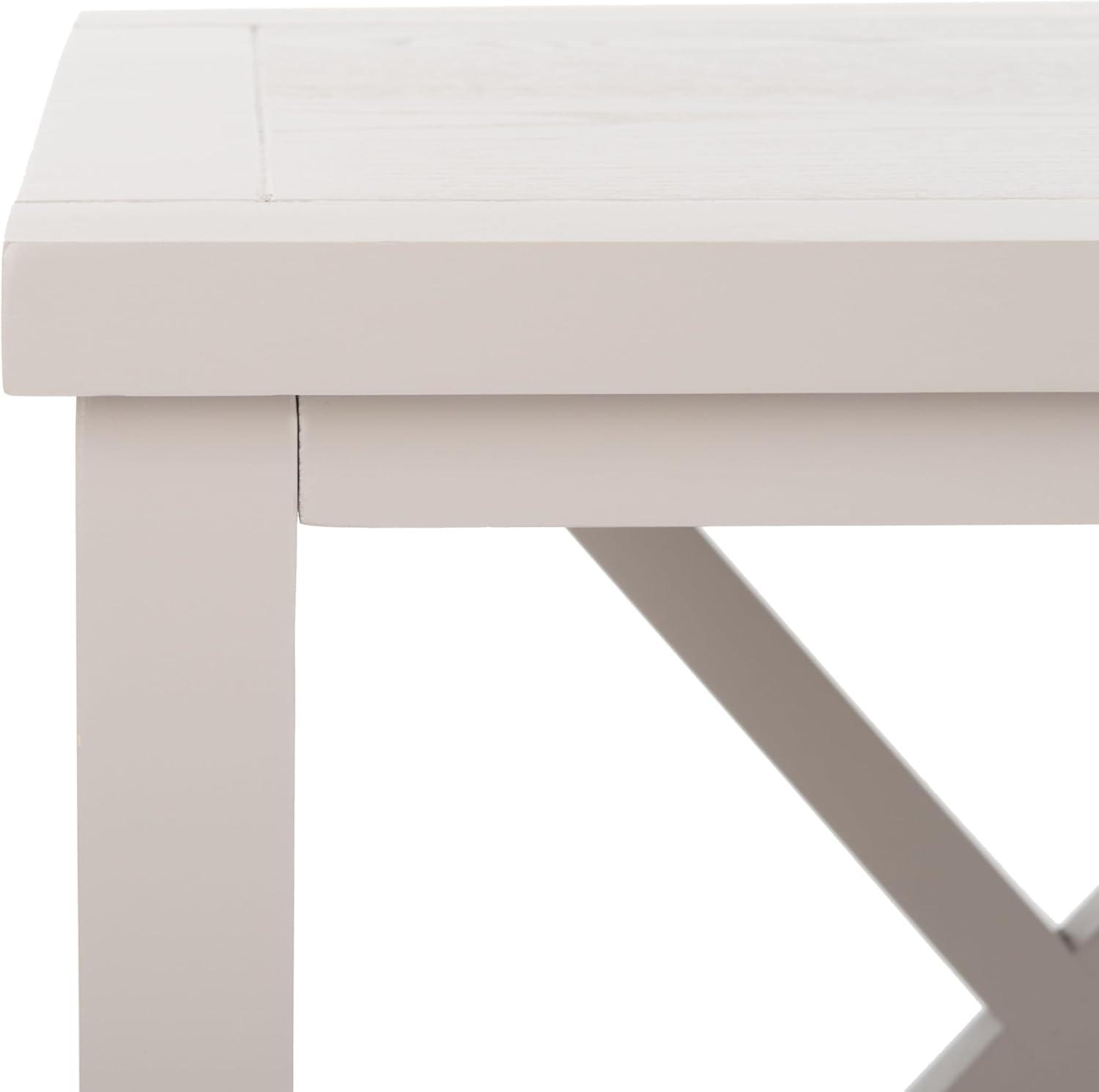 image:imageSafavieh American Homes Collection Candence Barley Cross Back End TableGrey